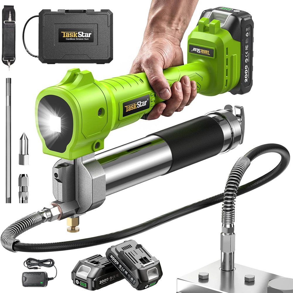 Power Tools Grease - Taskstar 10000PSI Electric Grease Gun Kit