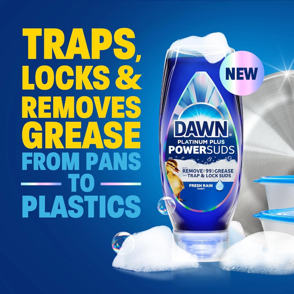 Power Tools Grease - PowerSuds Liquid Dish Soap EZ-Squeeze Bottle