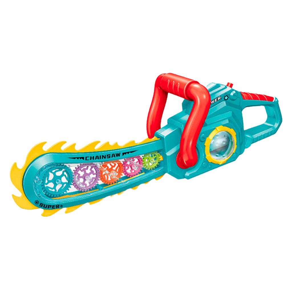Power Tools Skills - Simulation Gear Chainsaw with Light &