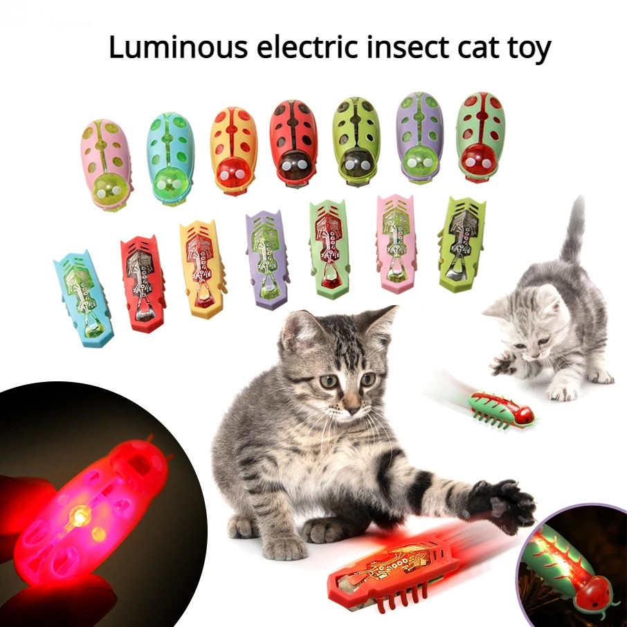 Power Tools Cat - Cat Toys Light-up Electric Worms Pet