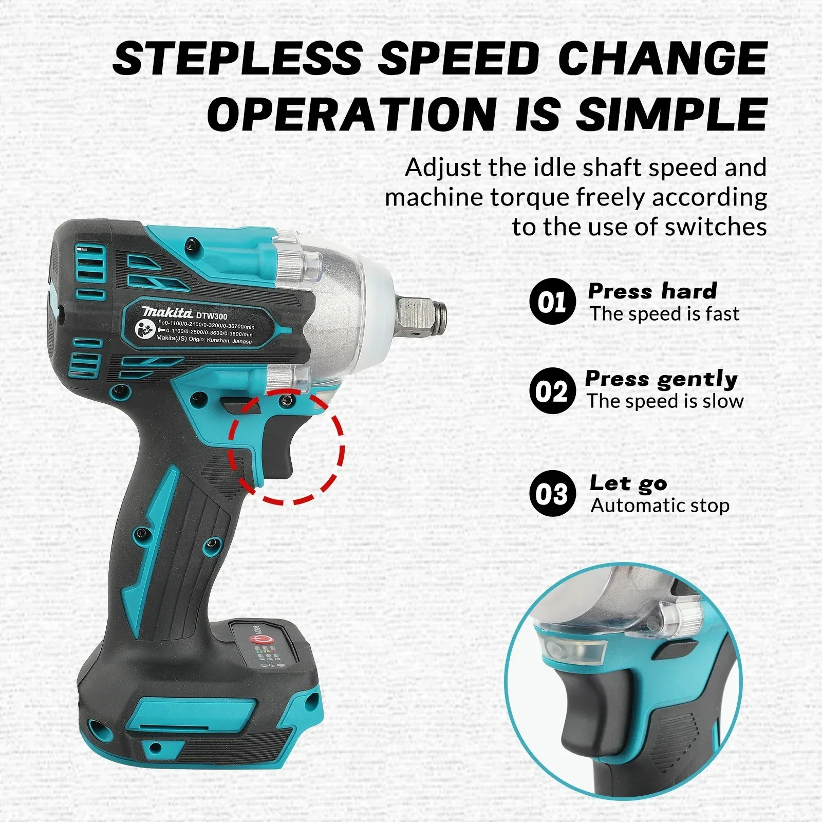 Brushless Makita DTW300 Batter - Power Tools Battery Repair 评论和价格