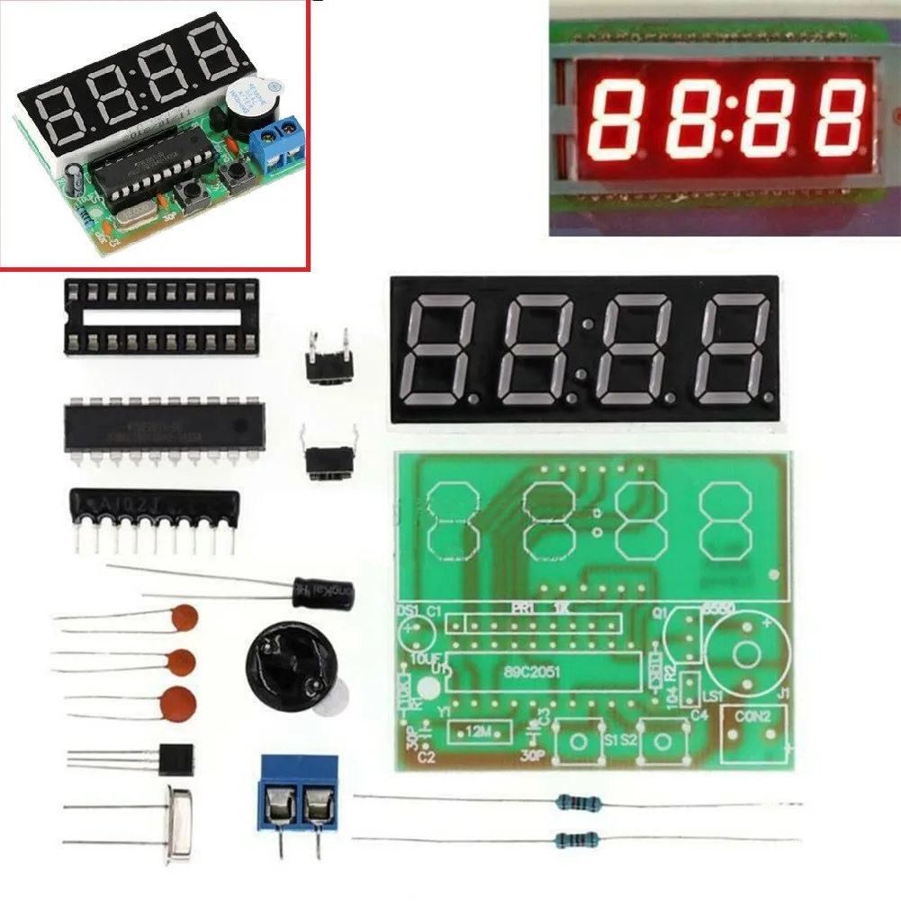 4-bit Digital Clock DIY Solder - Power Tools Skills 评论和价格