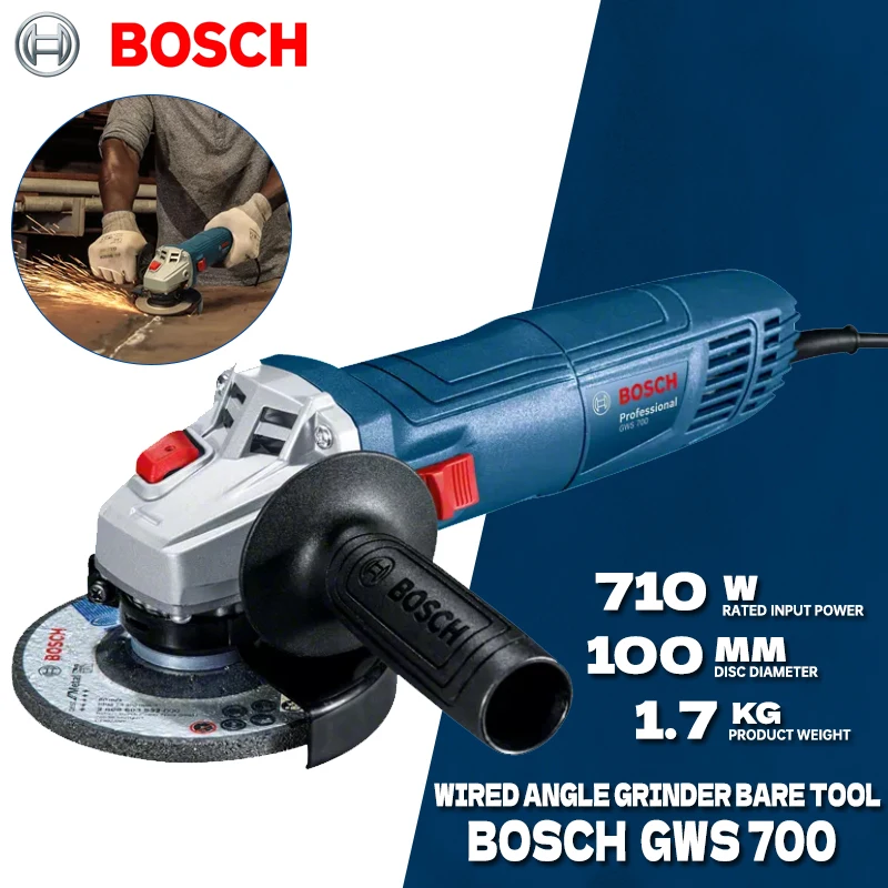 BOSCH GWS 700 Wired Angle Grin - Power Tools Wood 评论和价格