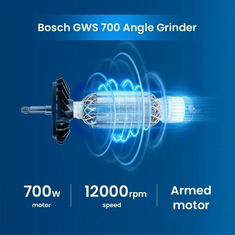 BOSCH GWS 700 Wired Angle Grin - Power Tools Wood 评论和价格