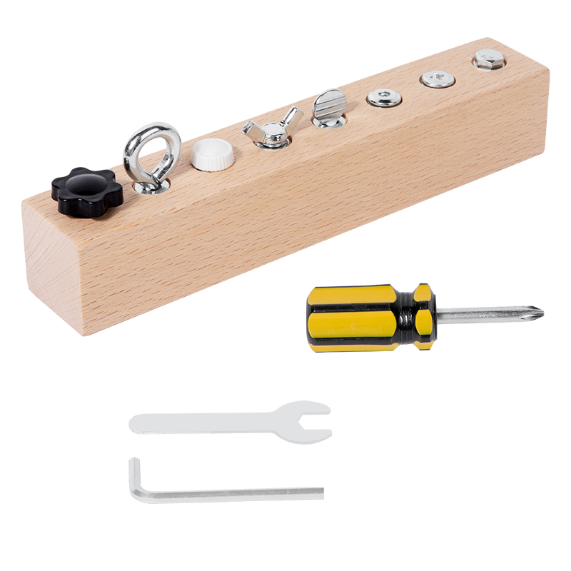 Kids Wooden Screw Nut Disassem - Power Tools Skills 评论和价格
