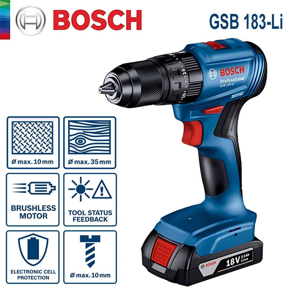 Bosch GSB 183-LI Electric Dril - Power Tools Wood 评论和价格